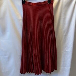 Mango Scarlet Beautiful Pleated Skirt - size 2